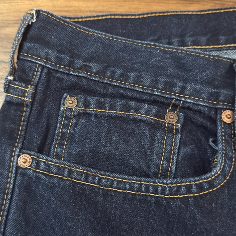 Old Navy Men's Slim Fit Jeans - Dark Blue - Picture 4 of 8